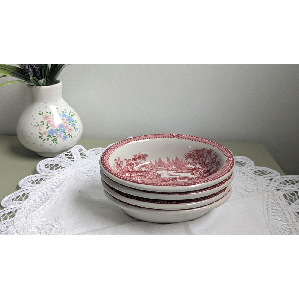 Royal Staffordshire Tonquin Dishes Set of 4, Clarice Cliff England